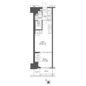 WORVE横浜伊勢佐木町の間取り