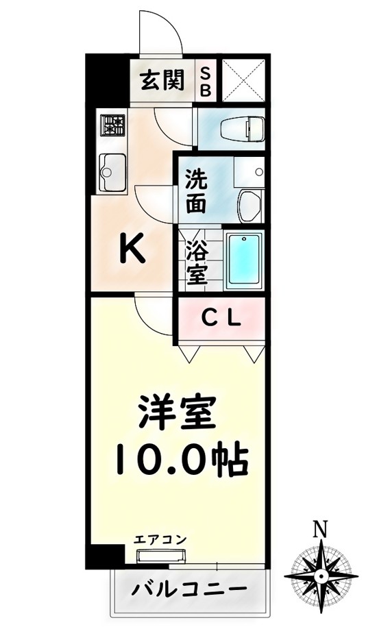 名鉄名古屋本線 堀田駅 徒歩1分 10階建 築20年の間取り写真