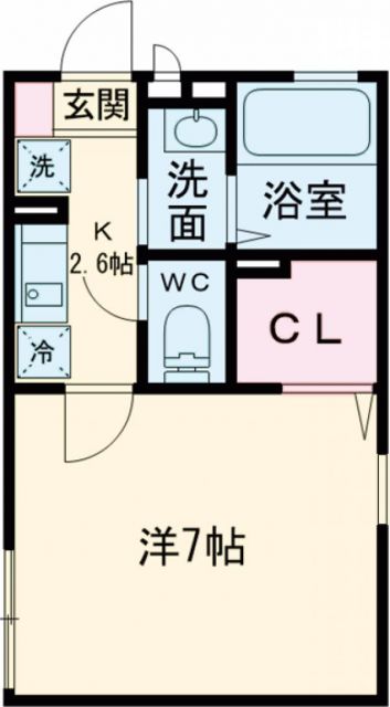 コスモハイツ ABの間取り写真