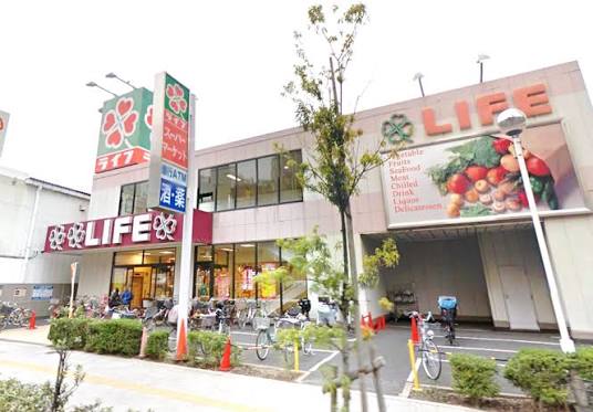 スーパー　ライフ亀戸店（スーパー）まで278m