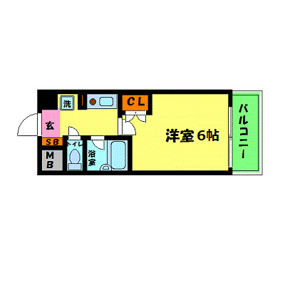 エスリード新大阪第8の間取り写真