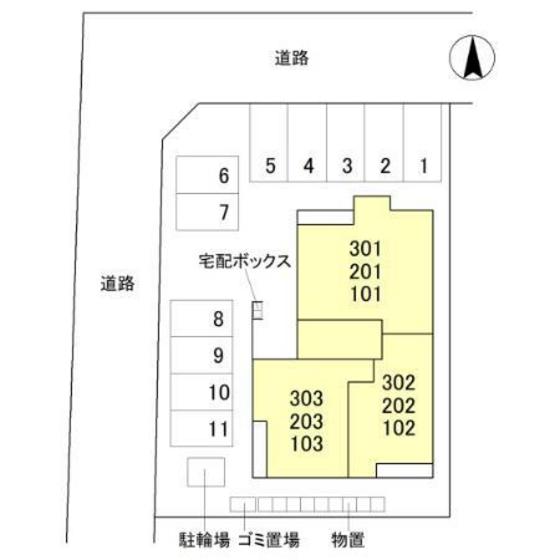 駐車場　配置図