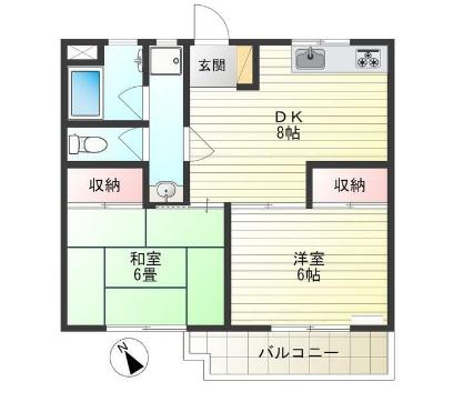 エクセル仙川の間取り写真