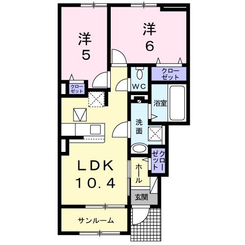 ディライトの間取り写真