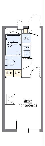 レオパレスＮＡＫＡＴＳＵの間取り