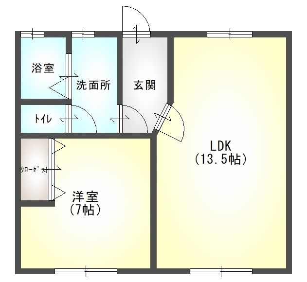 コーポみのりの間取り