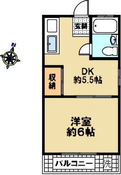 神若マンションの間取り