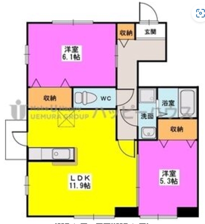 タウンハウス　メイの間取り