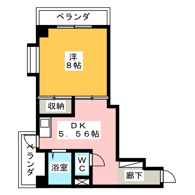 セザール喜多山の間取り