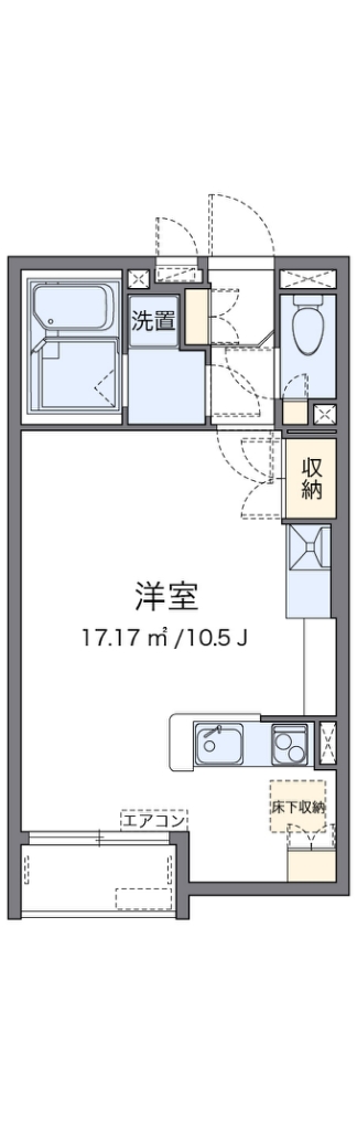 東大阪市神田町のアパートの間取り