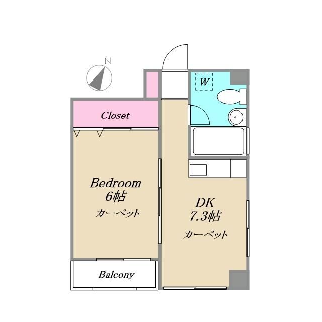 港区元麻布のマンションの間取り