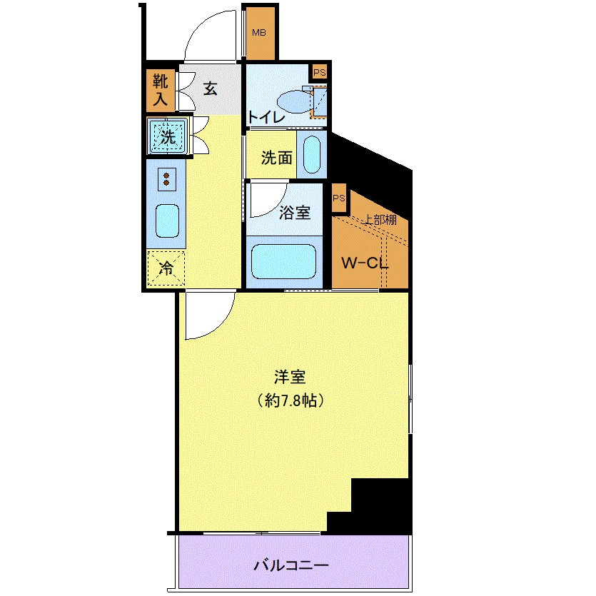 クレイシア新宿中落合の間取り