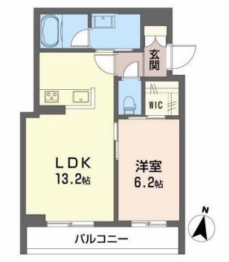 倉敷市美和のマンションの間取り