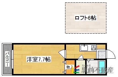 うきは市浮羽町朝田のアパートの間取り