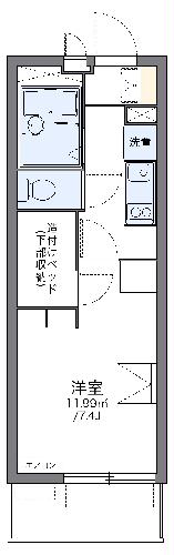 レオパレスレインボーステイツの間取り