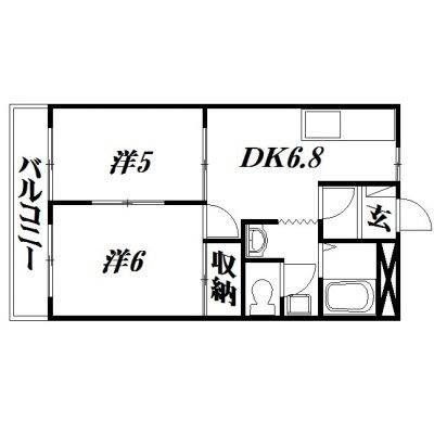 浜松市浜名区新都田のアパートの間取り