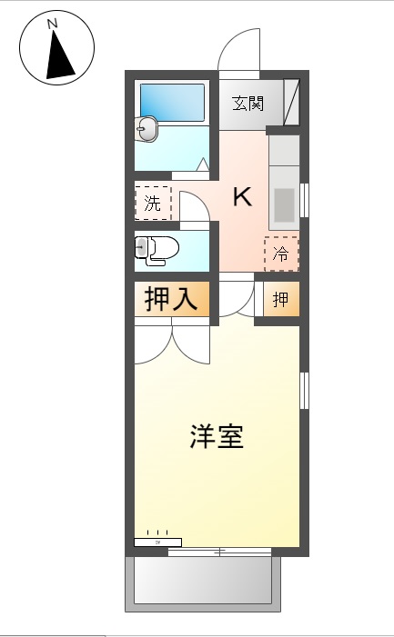 プライベートタイム渡利の間取り