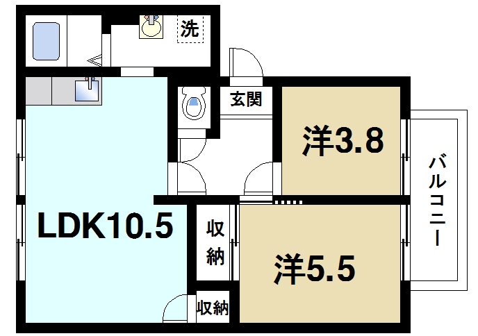 クレストコートの間取り