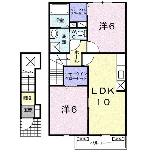 グラン・すずかぜの丘Ｂの間取り