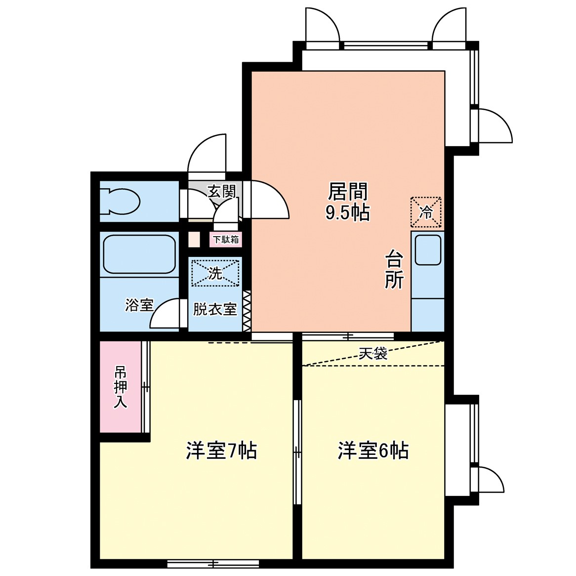 ビリオネア12番館の間取り