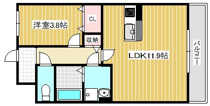 レイクキャピタル栗東の間取り