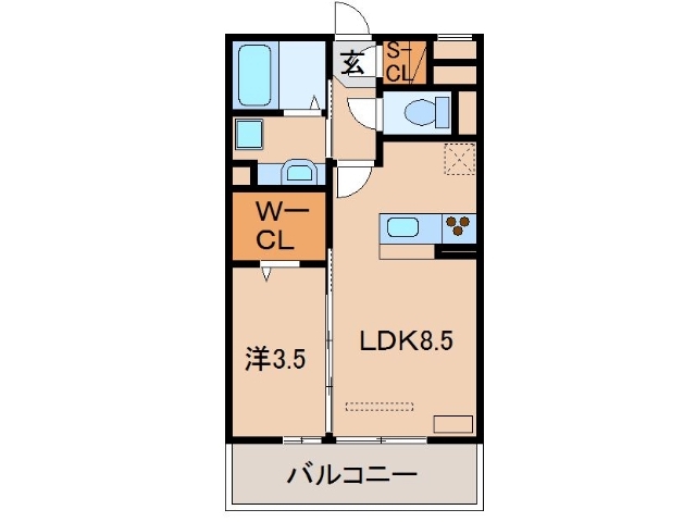 D-room野崎の間取り