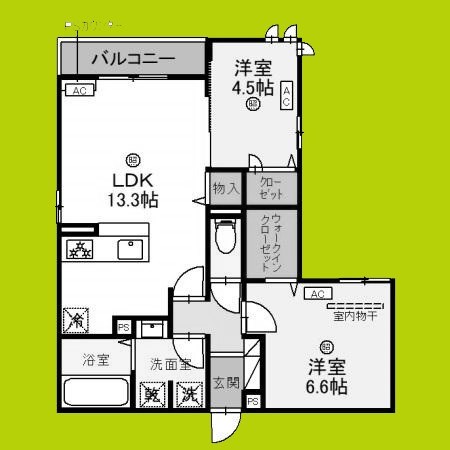 クラシスト長居西の間取り