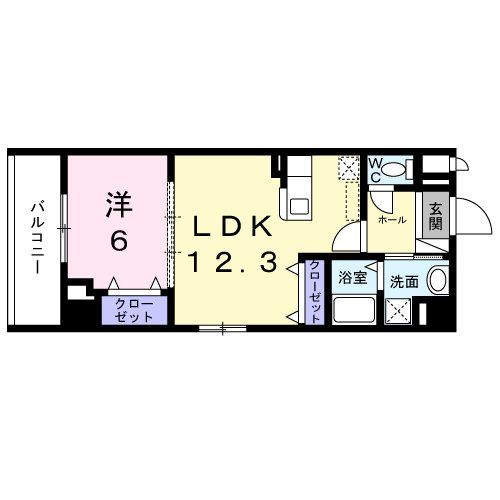 府中市白糸台のマンションの間取り