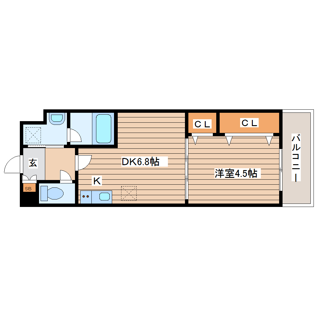 アスコット花京院の間取り