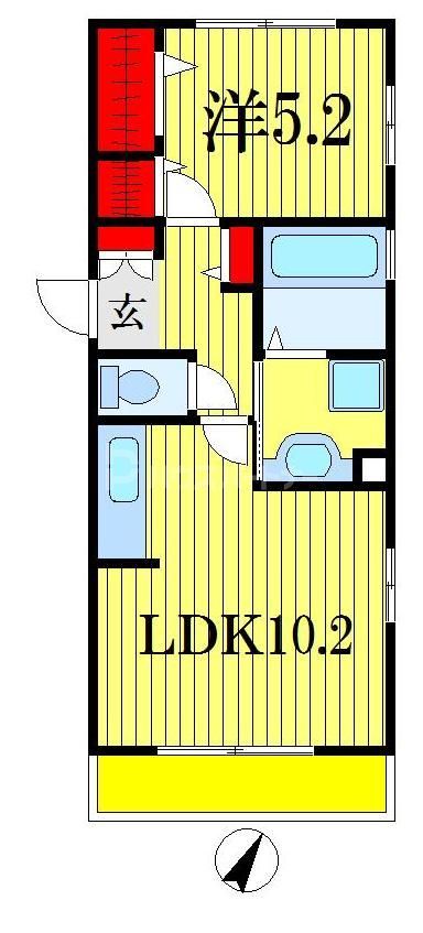 グラシューズ市川の間取り