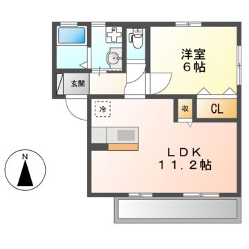 セジュール覚王山の間取り