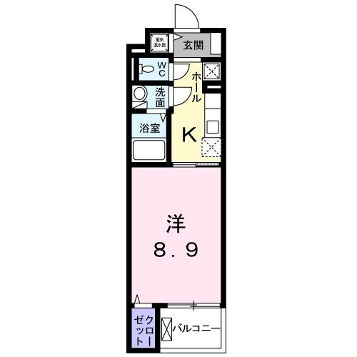 静岡市駿河区大和のマンションの間取り