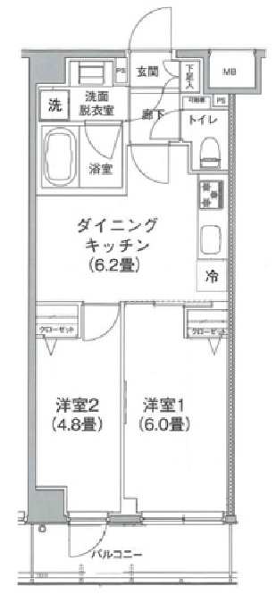 ティモーネプレミアム押上イーストの間取り