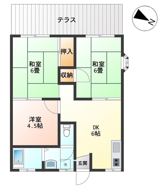 メゾン初富Ａ棟の間取り