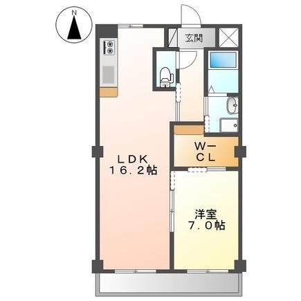 交野市私部のマンションの間取り