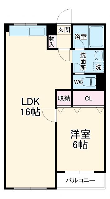 吉浜マンションの間取り