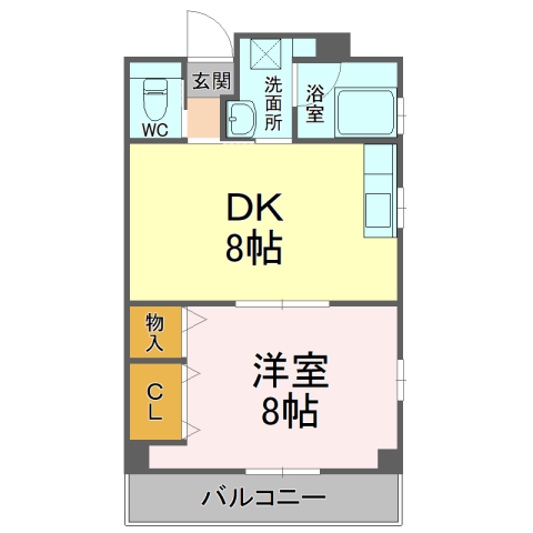 タウンコート常磐町の間取り