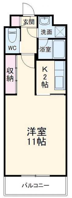 【浜松市中央区有玉南町のマンションの間取り】