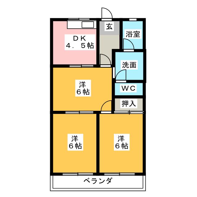 ジードルング山手の間取り