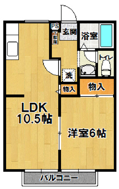 パステルメゾン柳Ｅ・Ｆの間取り