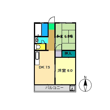 コーポスカイラークの間取り