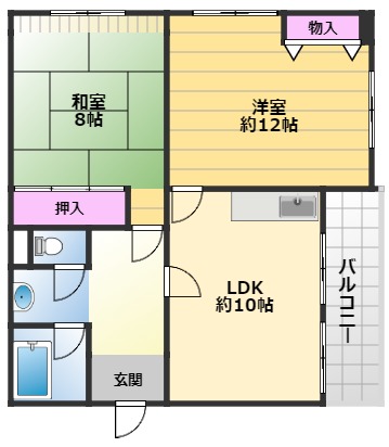 メゾン石津（石津北町）の間取り