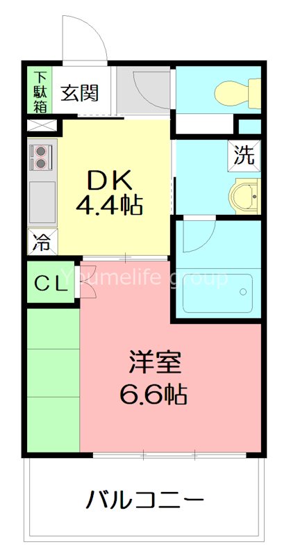 鎌倉市植木のマンションの間取り