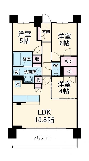 ザ・パークハウス横浜川和町ガーデンの間取り