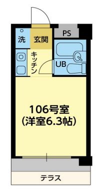 芦屋市西芦屋町のマンションの間取り