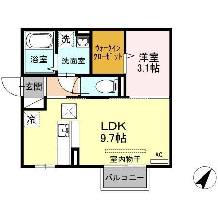 ラ・ランド上新栄の間取り