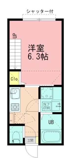 相模原市中央区清新のアパートの間取り