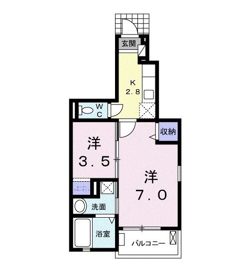 カデル北花田の間取り