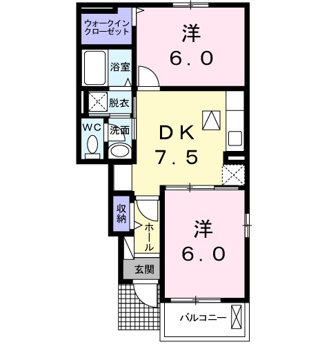 ブルックサイドレジデンスＢの間取り