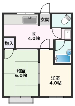 【摂津市正雀のマンションの間取り】